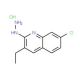 7-Chloro-3-ethyl-2-hydrazinoquinoline hydrochloride (CAS 1171088-98-4) - chemical structure image