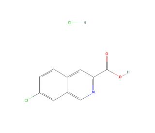 7-Chloro-3-isoquinolinecarboxylic Acid Hydrochloride (CAS 365998-39-6) - chemical structure image