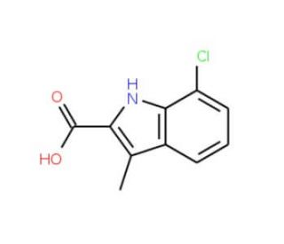 7-Chloro-3-methyl-1H-indole-2-carboxylic acid - chemical structure image