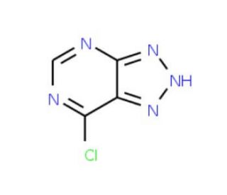 7-Chloro-3H-[1,2,3]triazolo[4,5-d]pyrimidine (CAS 23002-52-0) - chemical structure image