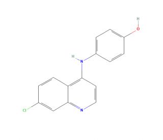 7-Chloro-4-(4-hydroxyanilino)quinoline (CAS 81099-86-7) - chemical structure image