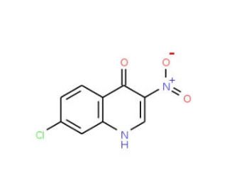 7-chloro-4-hydroxy-3-nitroquinoline (CAS 5350-50-5) - chemical structure image