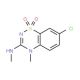 7-Chloro-4-methyl-3-(methylamino)-4H-1,2,4-benzothiadiazin-1,1-dioxide - chemical structure image