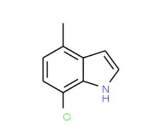7-Chloro-4-methylindole (CAS 941294-27-5) - chemical structure image