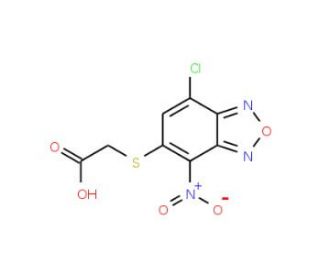 [(7-Chloro-4-nitro-2,1,3-benzoxadiazol-5-yl)thio]-acetic acid - chemical structure image