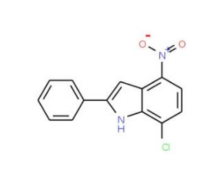 7-Chloro-4-nitro-2-phenylindole - chemical structure image