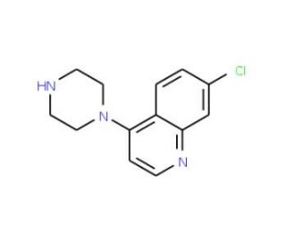 7-chloro-4-piperazin-1-ylquinoline (CAS 837-52-5) - chemical structure image