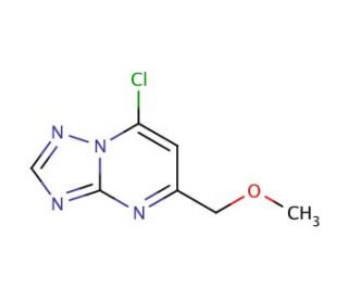 7-chloro-5-(methoxymethyl)-[1,2,4]triazolo[1,5-a]pyrimidine - chemical structure image