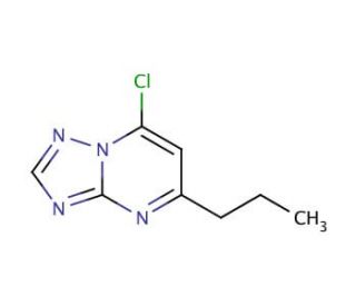 7-chloro-5-propyl-[1,2,4]triazolo[1,5-a]pyrimidine - chemical structure image
