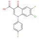 7-Chloro-6-fluoro-1-(4-fluorophenyl)-1,4-dihydro-4-oxo-3-quinolinecarboxylic Acid - chemical structure image