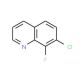 7-Chloro-8-fluoroquinoline (CAS 1133116-09-2) - chemical structure image