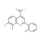 7-chloro-8-methyl-2-(2-methylphenyl)quinoline-4-carbonyl chloride - chemical structure image