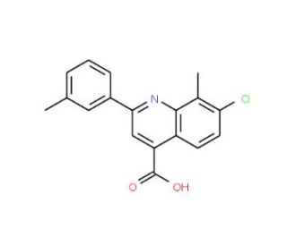 7-Chloro-8-methyl-2-(3-methylphenyl)quinoline-4-carboxylic acid - chemical structure image