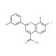 7-Chloro-8-methyl-2-(3-methylphenyl)quinoline-4-carboxylic acid - chemical structure image