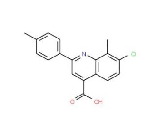 7-Chloro-8-methyl-2-(4-methylphenyl)quinoline-4-carboxylic acid - chemical structure image