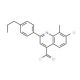 7-chloro-8-methyl-2-(4-propylphenyl)quinoline-4-carbonyl chloride - chemical structure image