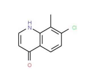 7-Chloro-8-methyl-4-quinolinol (CAS 203626-39-5) - chemical structure image