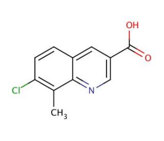 7-Chloro-8-methylquinoline-3-carboxylic acid (CAS 948290-52-6) - chemical structure image