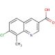 7-Chloro-8-methylquinoline-3-carboxylic acid (CAS 948290-52-6) - chemical structure image