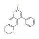 7-Chloro-9-phenyl-2,3-dihydro-[1,4]dioxino[2,3-g]quinoline - chemical structure image