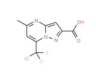 7-[Chloro(difluoro)methyl]-5-methylpyrazolo-[1,5-a]pyrimidine-2-carboxylic acid - chemical structure image