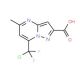 7-[Chloro(difluoro)methyl]-5-methylpyrazolo-[1,5-a]pyrimidine-2-carboxylic acid - chemical structure image