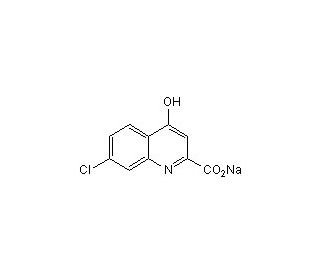 7-Chlorokynurenic acid sodium salt (CAS 1263094-00-3) - chemical structure image