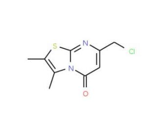 7-(Chloromethyl)-2,3-dimethyl-5H-[1,3]thiazolo-[3,2-a]pyrimidin-5-one - chemical structure image