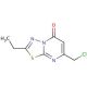 7-(chloromethyl)-2-ethyl-5H-[1,3,4]thiadiazolo[3,2-a]pyrimidin-5-one (CAS 869634-07-1) - chemical structure image
