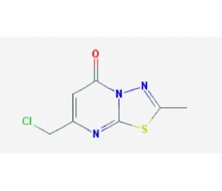 7-(chloromethyl)-2-methyl-5H-[1,3,4]thiadiazolo[3,2-a]pyrimidin-5-one - chemical structure image