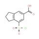 7-(chlorosulfonyl)-2,3-dihydro-1H-indene-5-carboxylic acid - chemical structure image