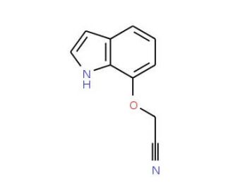 7-(Cyanomethoxy)indole (CAS 135328-50-6) - chemical structure image