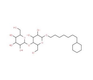 7-Cyclohexylheptyl-4-O-(a-D-glucopyranosyl)-b-D-glucopyranoside (CAS 349477-49-2) - chemical structure image