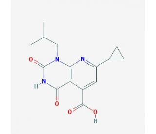7-cyclopropyl-1-isobutyl-2,4-dioxo-1,2,3,4-tetrahydropyrido[2,3-d]pyrimidine-5-carboxylic acid - chemical structure image