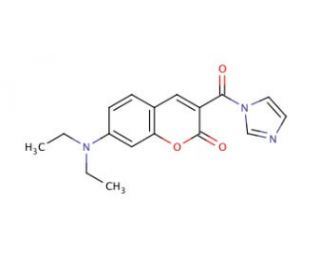 7-(Diethylamino)-3-(imidazol-1-ylcarbonyl)-1-benzopyran-2-one - chemical structure image