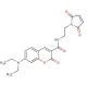 7-Diethylamino-3-[N-(2-maleimidoethyl)carbamoyl]coumarin (CAS 156571-46-9) - chemical structure image