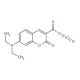 7-(Diethylamino)coumarin-3-carbonyl azide (CAS 157673-16-0) - chemical structure image