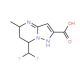 7-(Difluoromethyl)-5-methyl-4,5,6,7-tetrahydro-pyrazolo[1,5-a]pyrimidine-2-carboxylic acid - chemical structure image