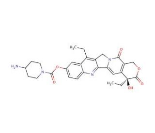 7-Ethyl-10-(4-amino-1-piperidino)carbonyloxycamptothecin (CAS 185304-42-1) - chemical structure image