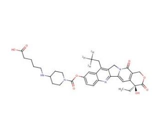 7-Ethyl-10-(4-N-aminopentanoic acid)-1-piperidino)carbonyloxycamptothecin-d3 - chemical structure image