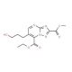 7-ethyl 2-methyl 6-(3-hydroxypropyl)-[1,2,4]triazolo[1,5-a]pyrimidine-2,7-dicarboxylate - chemical structure image