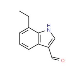 7-Ethylindole-3-carboxaldehyde (CAS 154989-45-4) - chemical structure image