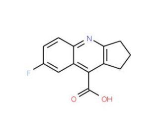 7-Fluoro-2,3-dihydro-1H-cyclopenta[b]quinoline-9-carboxylic acid - chemical structure image