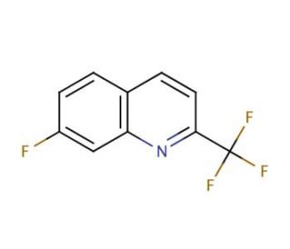 7-Fluoro-2-methylquinoline (CAS 1128-74-1) - chemical structure image
