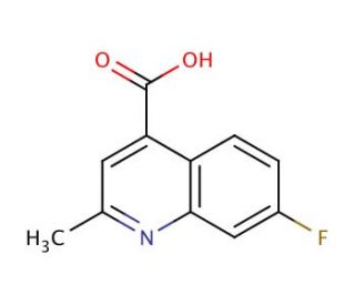 7-fluoro-2-methylquinoline-4-carboxylic acid (CAS 915923-73-8) - chemical structure image