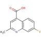 7-fluoro-2-methylquinoline-4-carboxylic acid (CAS 915923-73-8) - chemical structure image