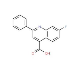 7-fluoro-2-phenylquinoline-4-carboxylic acid - chemical structure image