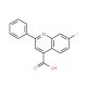 7-fluoro-2-phenylquinoline-4-carboxylic acid - chemical structure image