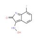 7-Fluoro-3-(hydroxyimino)indolin-2-one (CAS 143884-84-8) - chemical structure image