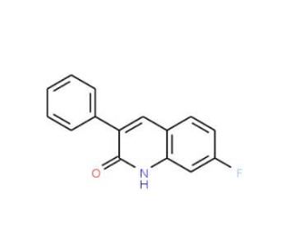 7-Fluoro-3-phenyl-2-quinolinol (CAS 1031928-43-4) - chemical structure image